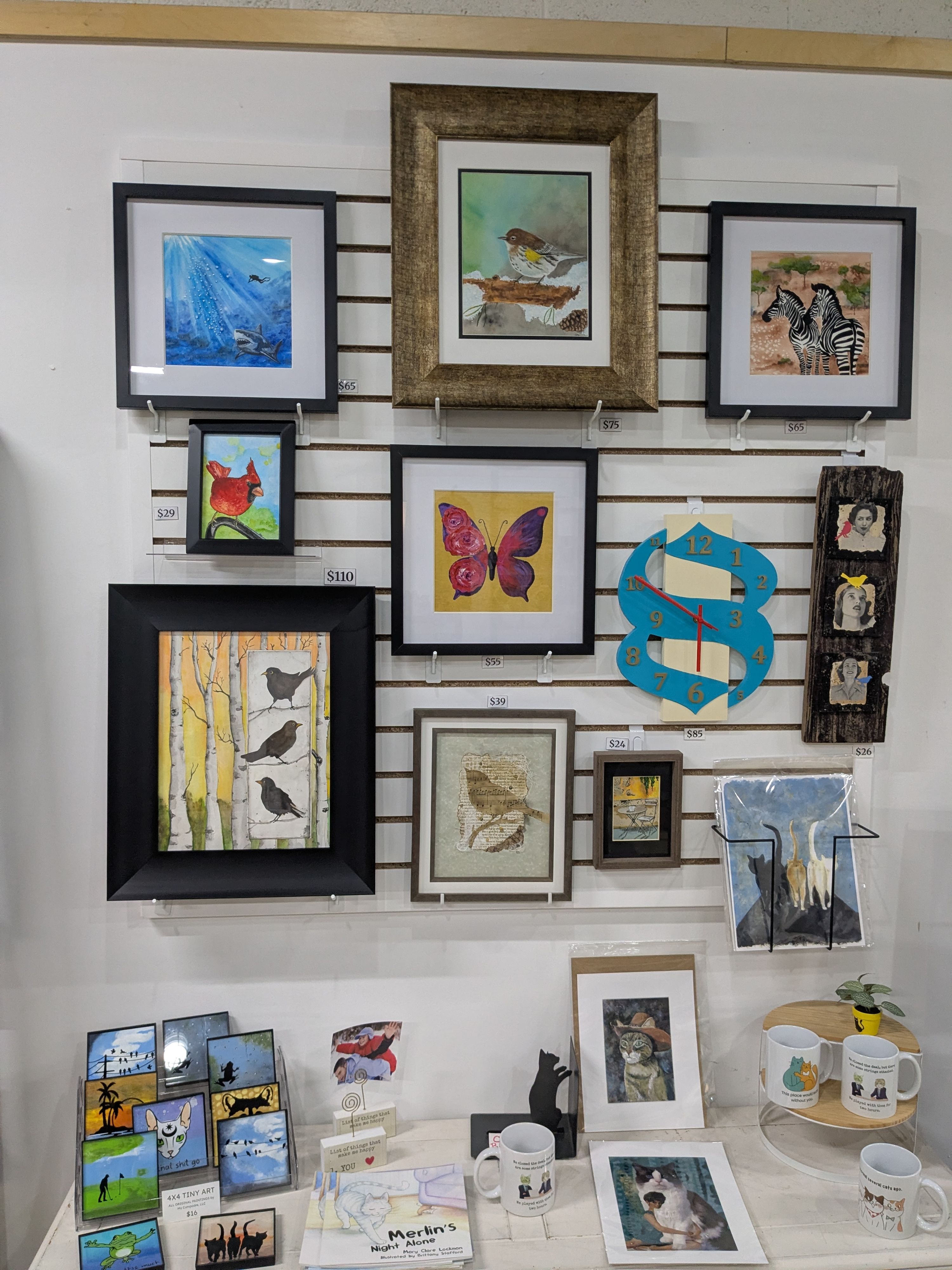 Check out our rotating gallery walls.